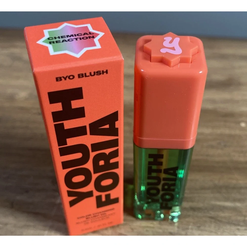 YouthForia BYO Blush Oil Color Change Chemical Reaction 0.21oz NIB Clean Beauty